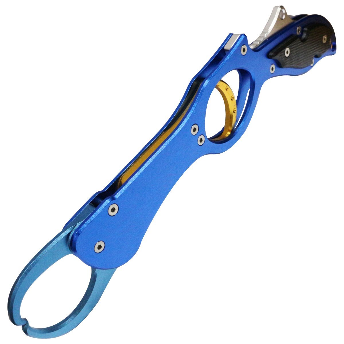 釣り 小物 魚掴み器 フィッシュグリップ フィッシンググリップ フィッシュキャッチャー フィッシュグリッパー アルミ製 ブルー 青拍卖