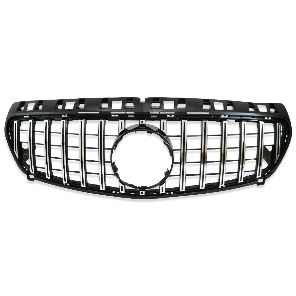 ベンツ Aクラス W176 前期 パナメリカーナ グリル AMG GTR GT ルック A180 A250 A45 2012-2015年 フィン クロームストライプ拍卖