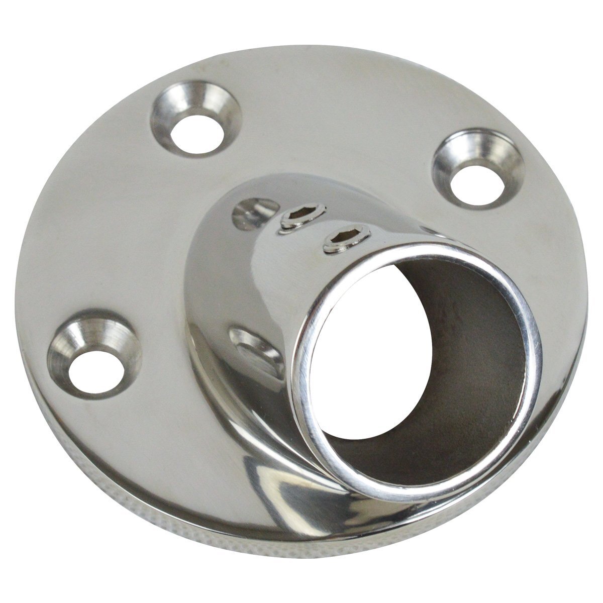 パイプブラケット ステンレス 手すり パイプ径25mm 45度 パルピット取付金具 ボート 金具 デッキ アングルベース 船 船舶 パイプ固定拍卖