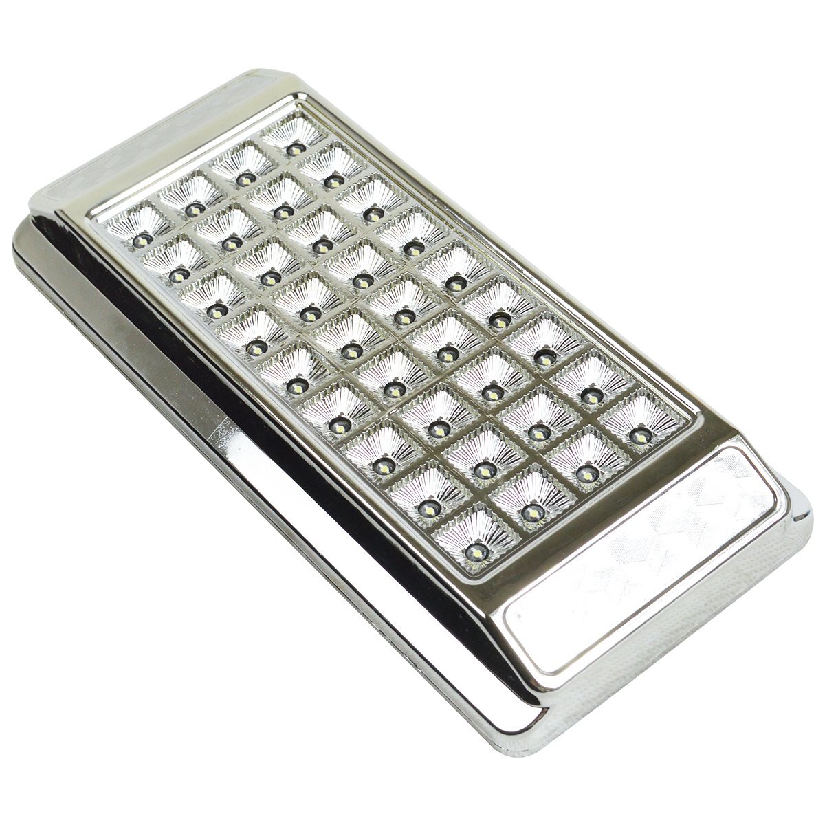 【送料380円】12V LED ルームランプ 36LED 車内照明 トラック 車内灯 キャンピングカー 船 照明 ドア開閉連動 カラー 青 ブルー メッキ拍卖