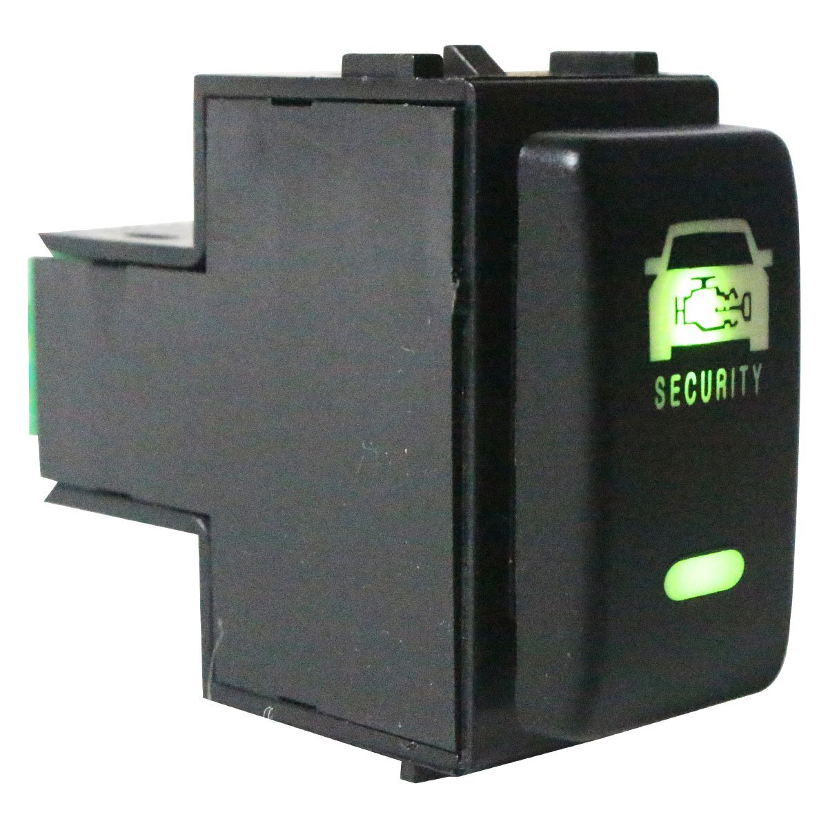 『ニッサンA』 ノート E11 車種専用 防犯対策 点滅機能付き ダミーセキュリティパネル LED/グリーン スイッチホールカバースイッチ拍卖