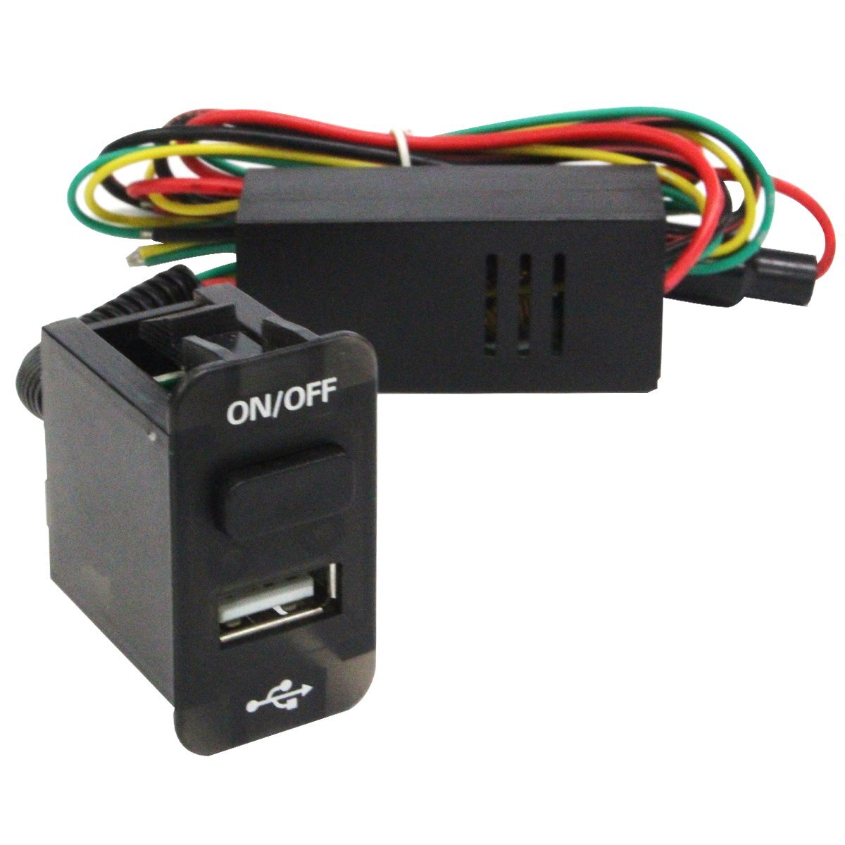 『トヨタBタイプ』 Rush ラッシュ J200/210E H18.1~ USB1ポート+ON/OFFスイッチ ブラック×LED点灯 ブルー 増設 USBポート 電源スイッチ拍卖