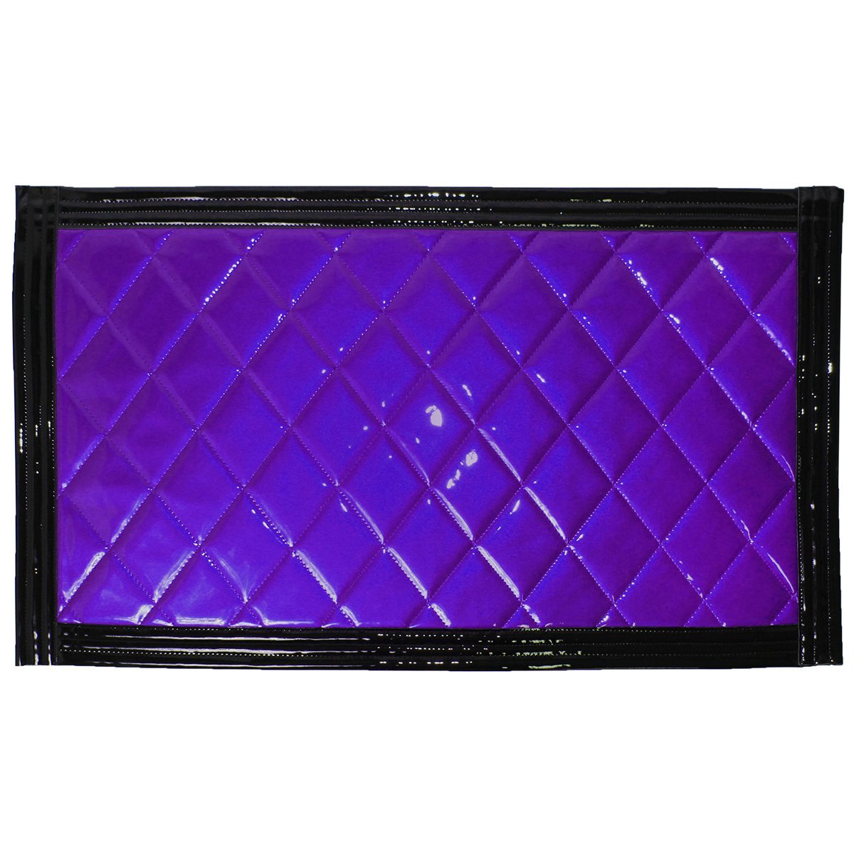 トラック 泥除け マット マッドフラップ 860mm×500mm 86cm×50cm ブラック×パープル 黒縁 黒フチ 紫 泥よけ マッドガード拍卖