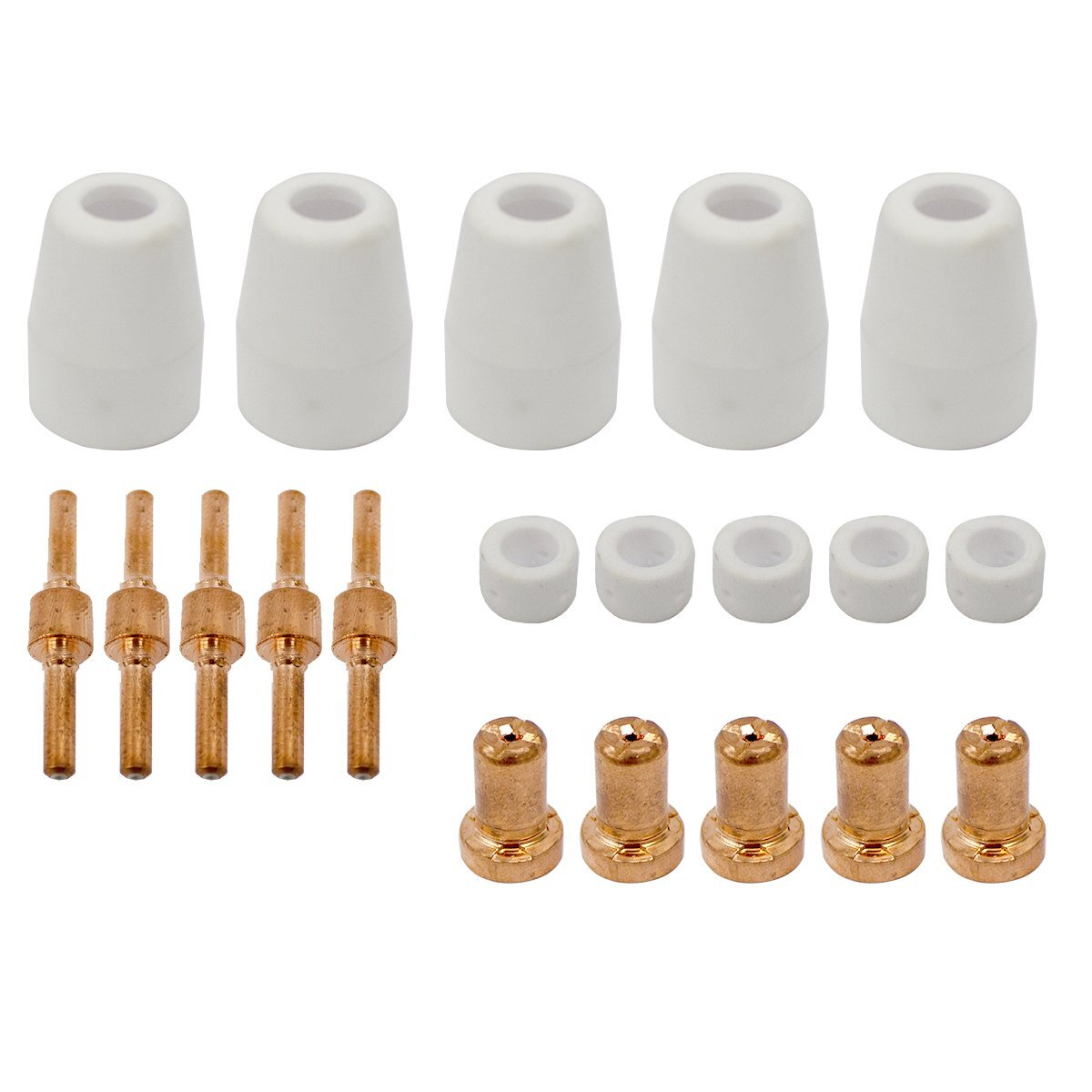 CUT-40 互換 5セット プラズマ カッター トーチ ロング ノズル チップ 先端 消耗品 切断機 鉄板 CUT40 5個 電極 PT-31 PT31拍卖