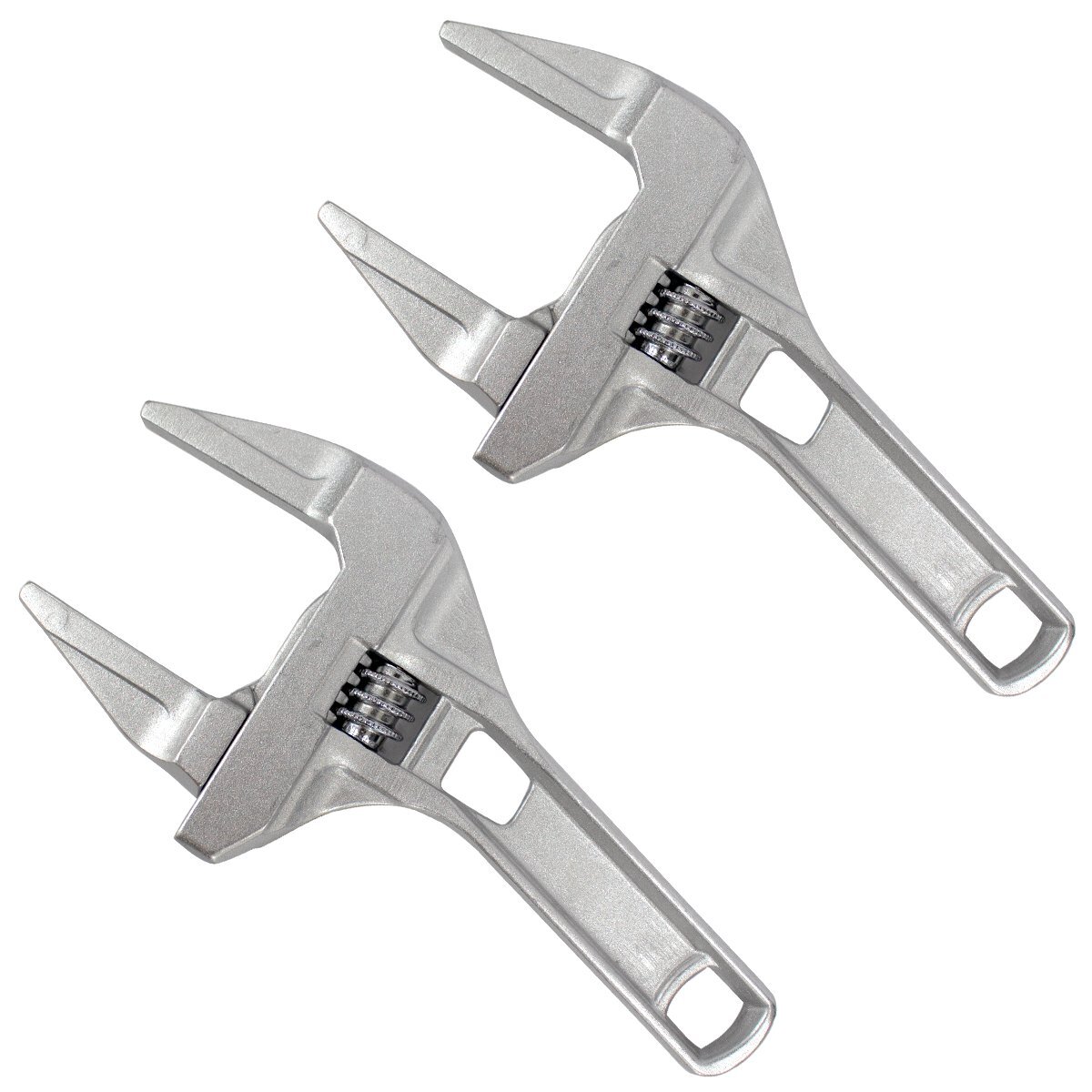 2個 セット モーターレンチ ワイド モンキーレンチ 最大開口72mm アルミ製 たて型 配管 空調配管 加工 工具 レンチ 水道管拍卖