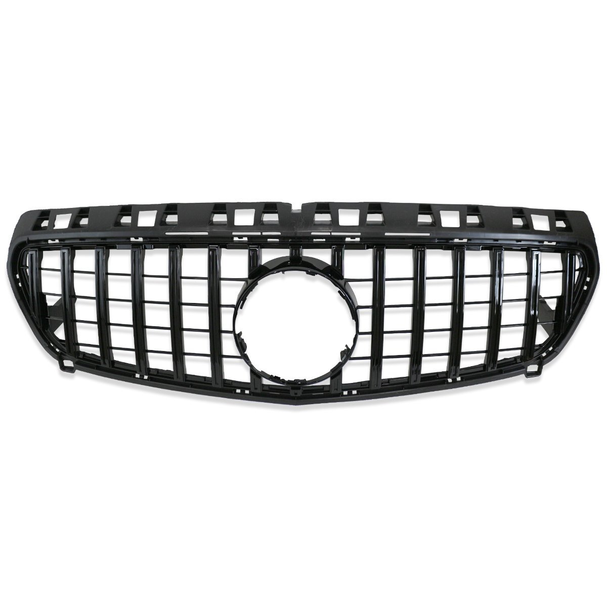 ベンツ Aクラス W176 前期 パナメリカーナ グリル AMG GTR GT ルック A180 A250 A45 2012-2015年 フィン ブラックストライプ拍卖