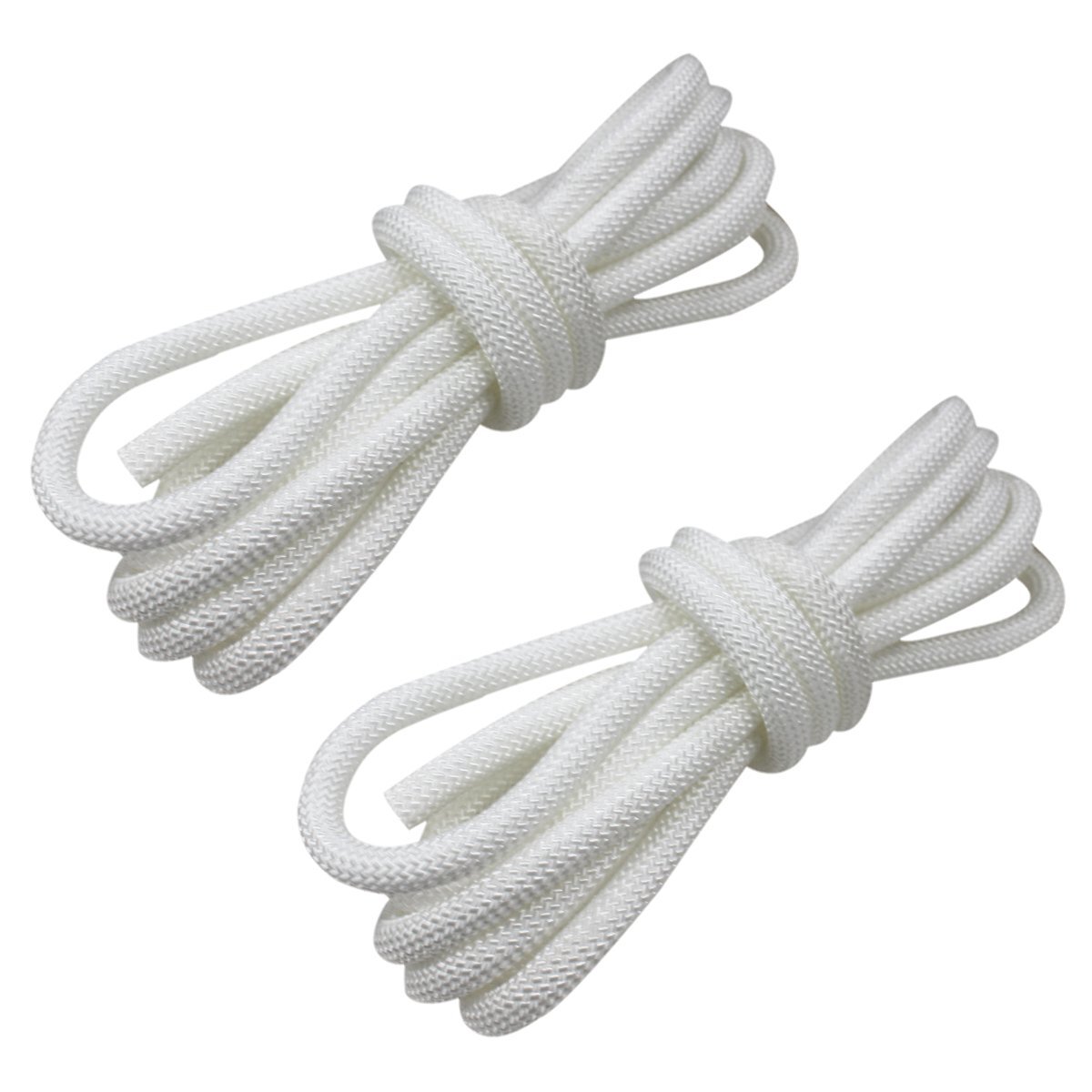 24打 10mm 5m 2本セット 計10m 係留ロープ フェンダーロープ ダブルブレイド 白/ホワイト マリン ロープ 船 係船 10ミリ拍卖