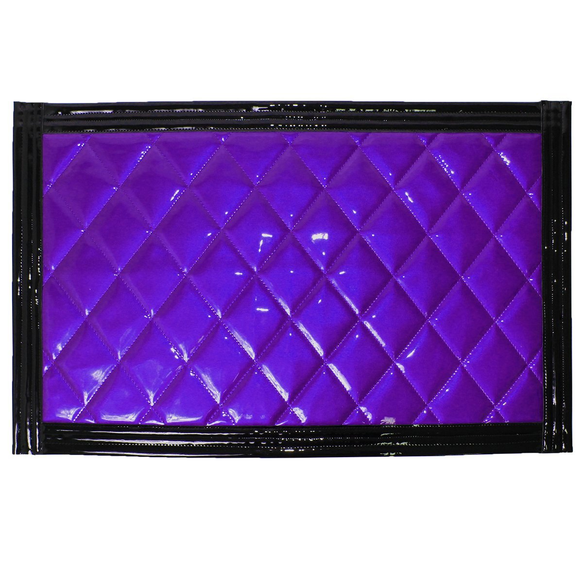 トラック 泥除け マット マッドフラップ 800mm×500mm 80cm×50cm ブラック×パープル 黒縁 黒フチ 紫 泥よけ マッドガード拍卖