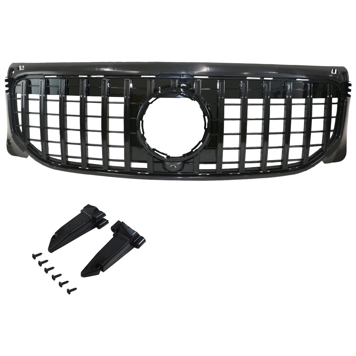 ベンツ GLBクラス X247 パナメリカーナ グリル AMG GTR GT ルック スタイル GLB180 GLB200d 20年- ノーマルバンパー用 黒拍卖