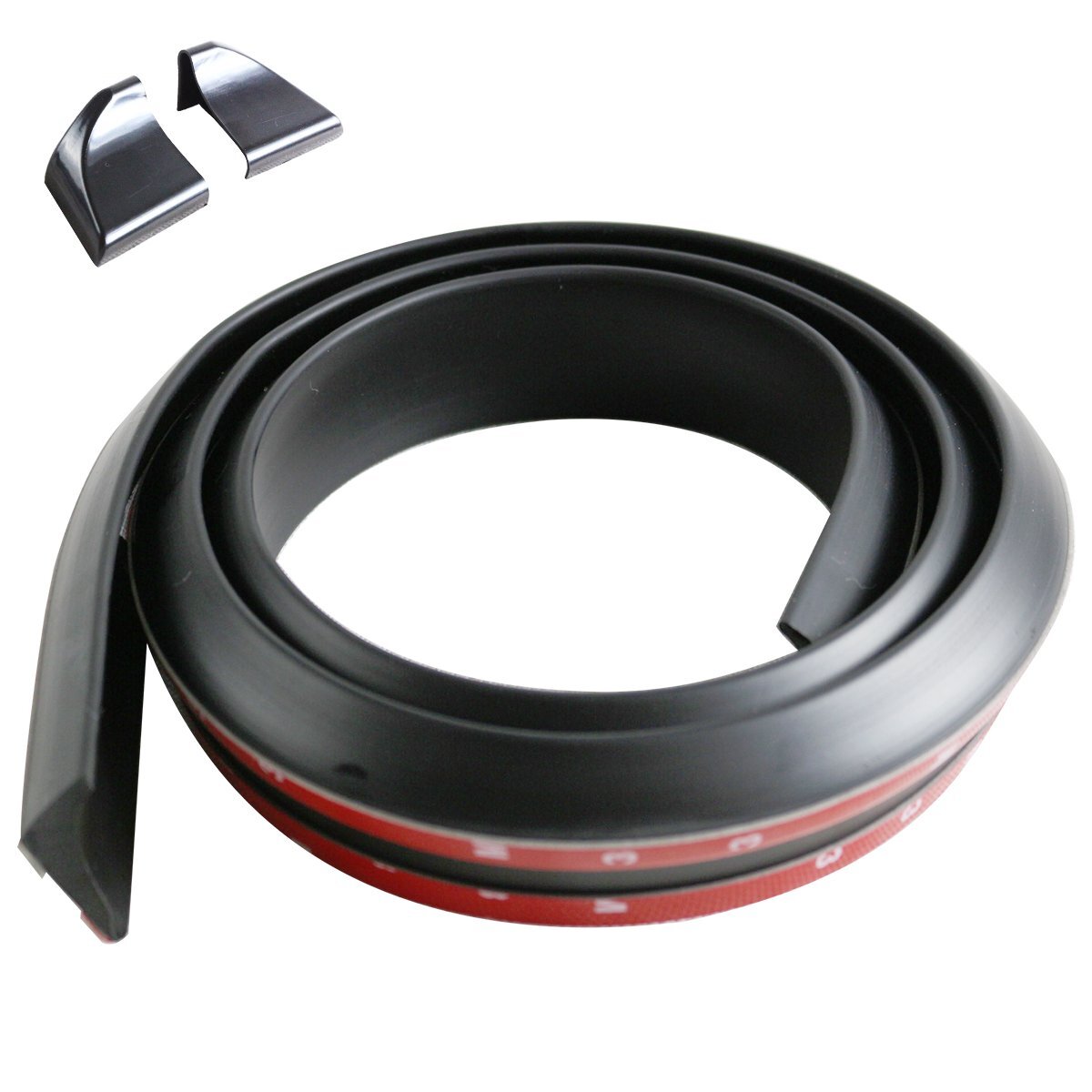 汎用 リアスポイラー 1.5m 黒/ブラック モール トランク リップ スポイラー ボンネット ルーフ エアロ カット可 サイズ 調整拍卖