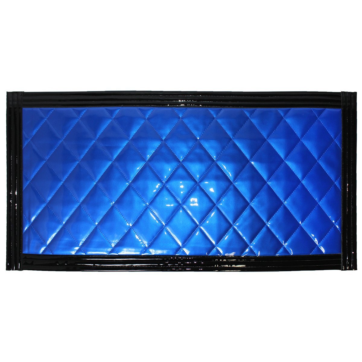 トラック 泥除け マット マッドフラップ 990mm×500mm 99cm×50cm ブラック×ブルー 黒縁 黒フチ 青 泥よけ マッドガード拍卖