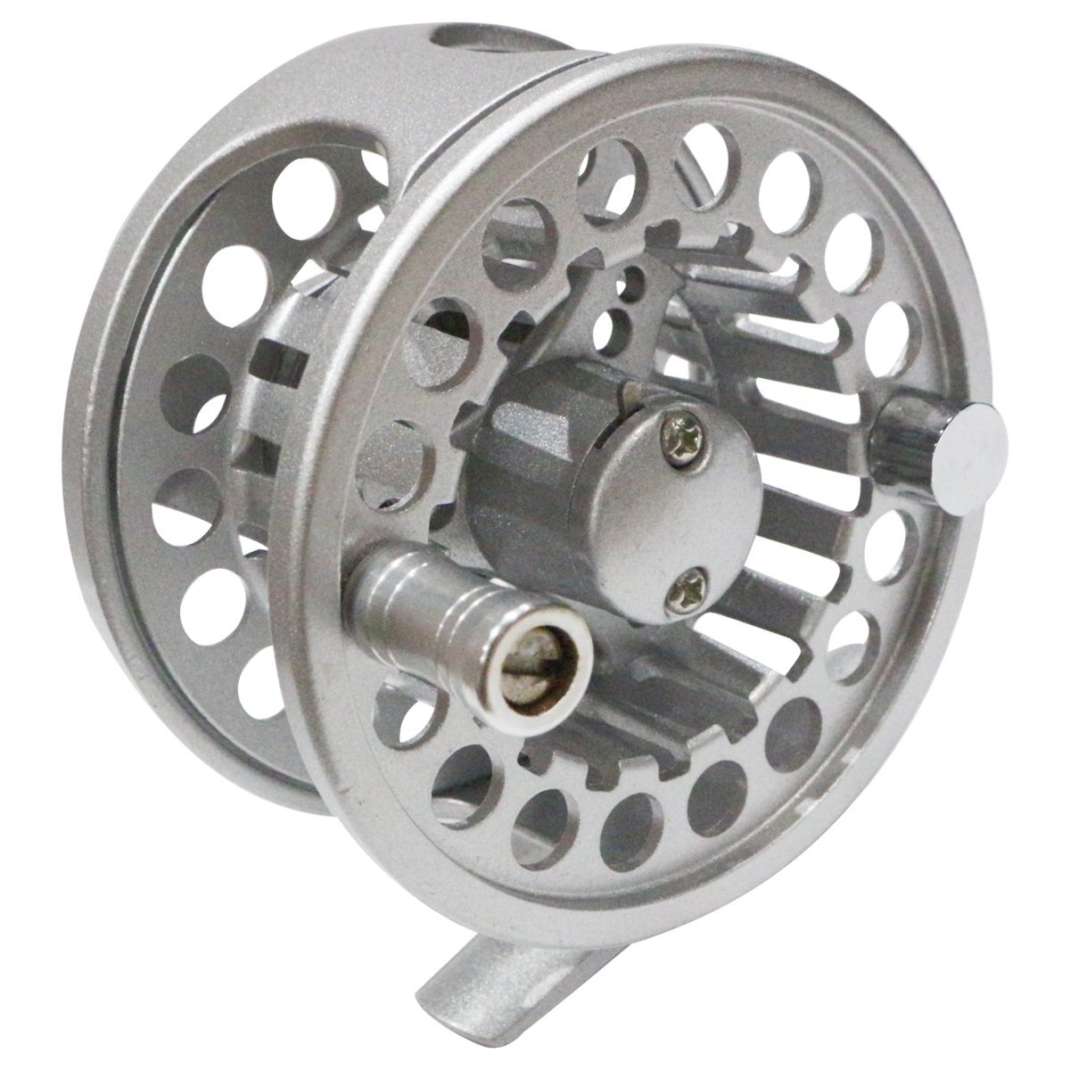 アルミ製 フライリール #5/#6 ドラグ付 アルミ ダイキャスト シルバー 銀 フィッシング リール 川 釣り フライフィッシング 5番 6番拍卖