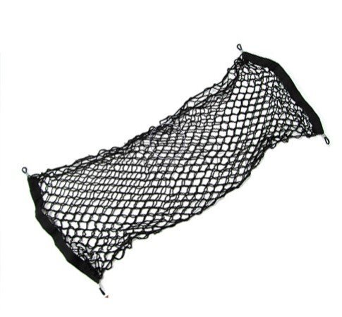 伸縮率150% 汎用 荷崩れ防止 ラゲッジネット トランクネット 50cm×105cm カーゴネット網 荷台 トラック ルーム リア 取付金具付き拍卖