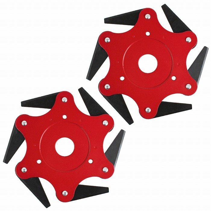 2枚 草刈り機 替え刃 ブラシカッター 6枚歯 回転刃 トリマーヘッド スチールブレード チップソー 草刈機 刈払機 芝刈り機 替刃拍卖