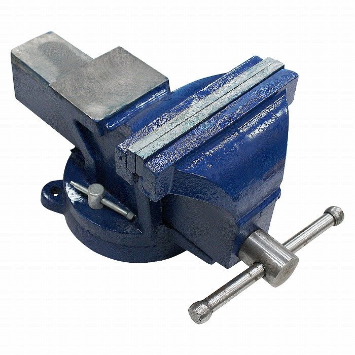 口幅 150mm 最大開口 170mm バイス 万力 360度 回転式 卓上 リード ベンチ 3点止 作業 台 溶接 鉄工 固定 締付 工具 テーブル拍卖