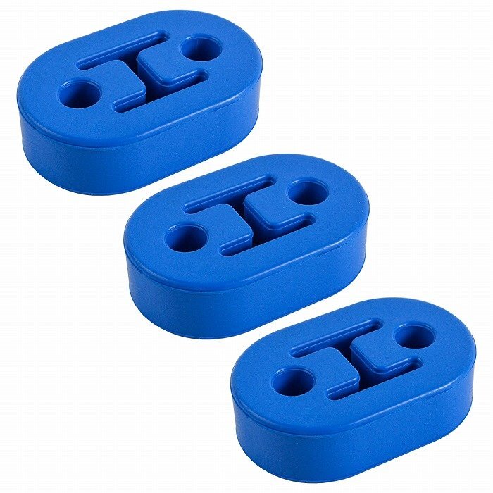 『3個』セット 汎用 強化 マフラーハンガー 2穴 12mm マフラー 交換 ブッシュ マウント リング 吊り 防振 干渉 ゴム 車 青拍卖