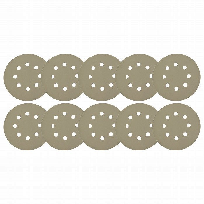 耐水 3000番 10枚 125mm サンドペーパー 丸型 8穴 サンダー マジックパッド ディスク ペーパー 紙やすり #3000 極細目拍卖
