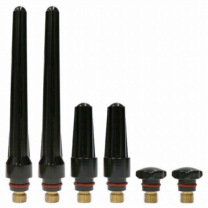 TIG溶接用トーチキャップ 6個セット 3種類付属 各2個入り TIG溶接トーチ用キャップ 溶接 熔接 交換パーツ 修理パーツ 部品拍卖