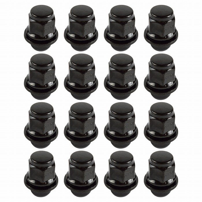 16個 『M12 P1.5 21HEX』『平面座 全長37mm 純正ホイール用』ホイール ナット 黒 ブラック 16本 4穴 1台分 レクサス 他 汎用拍卖