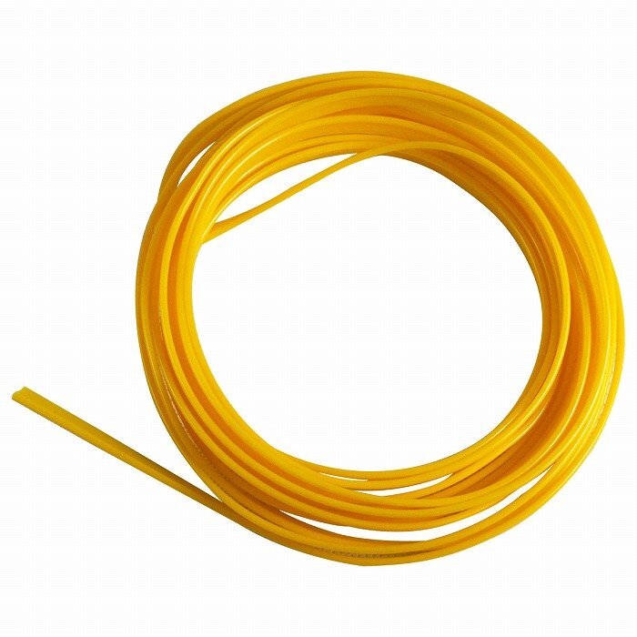 【送料220円】『5M 黄色/イエロー』車内 隙間 埋め込み カラーモール リブ付き 内装 パネル ライン 埋込 スリム マルチ ワイヤーモール拍卖
