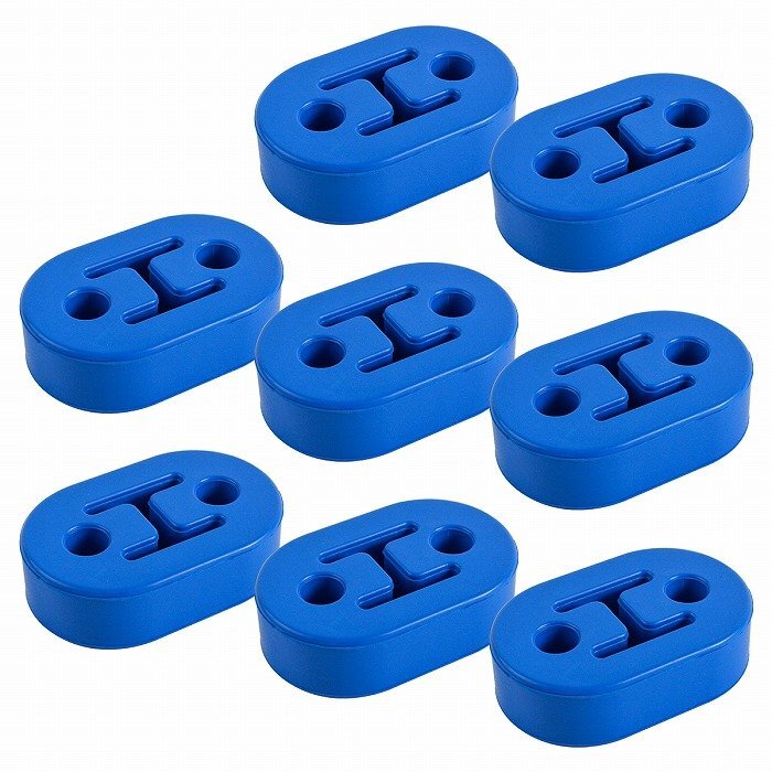 『8個』セット 汎用 強化 マフラーハンガー 2穴 12mm マフラー 交換 ブッシュ マウント リング 吊り 防振 干渉 ゴム 車 青拍卖