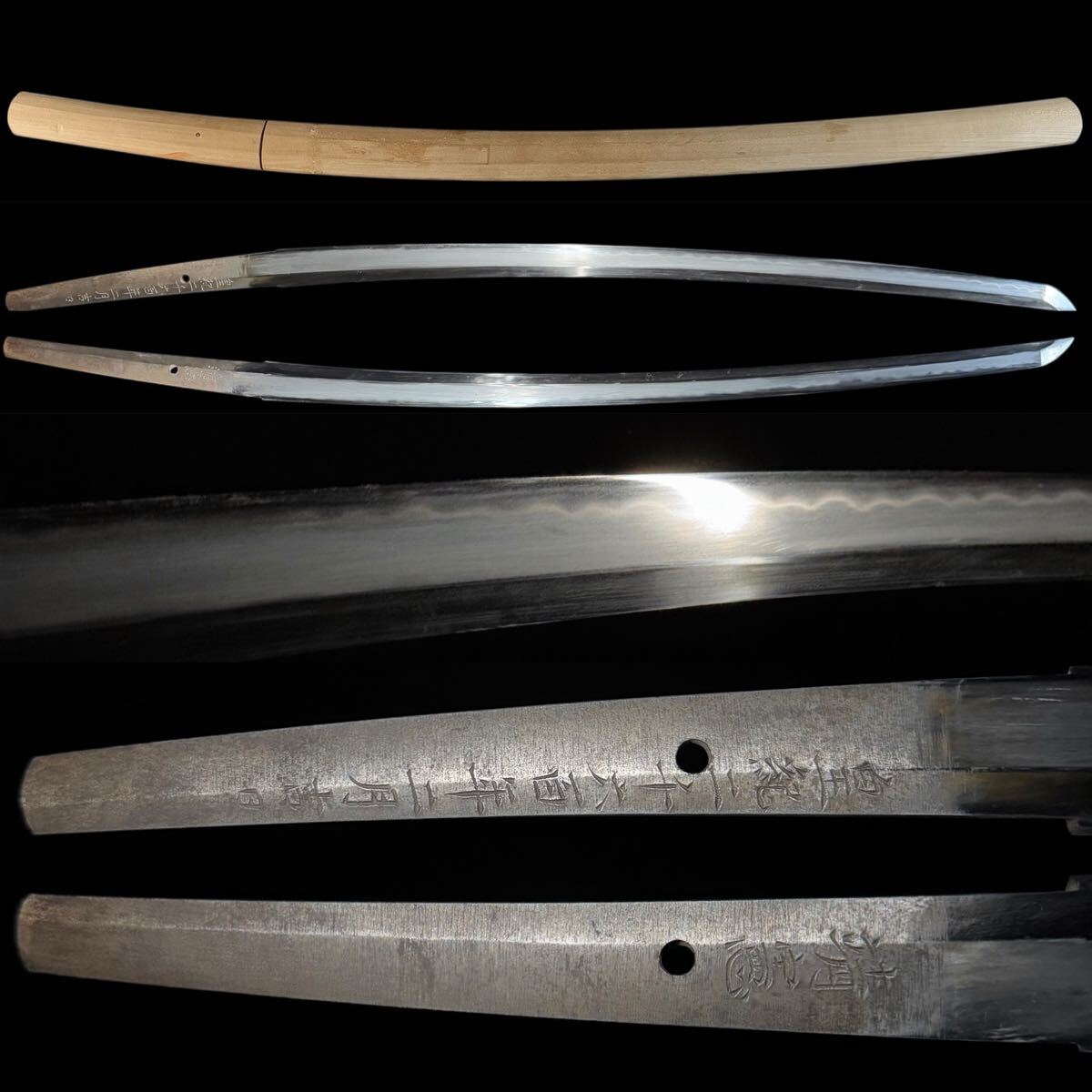 靖国刀 靖憲 皇紀二千六百年二月吉日 匂口明るく冴え渡る一刀 刃長2尺5分 銀着せハバキ 白鞘 (検) 靖国刀匠 日本刀 刀 太刀 現代刀拍卖
