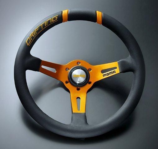 【正規輸入品】MOMO ステアリング ドリフティング 33パイ オレンジステッチ拍卖