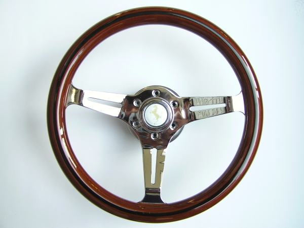 大特価品!高級ウッドハンドル ナルディタイプ 33パイ (ホーンボタン付属)【HK333】拍卖