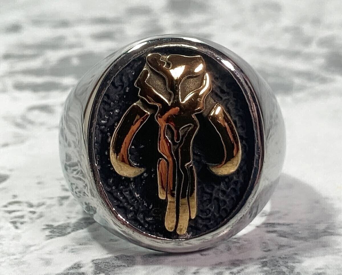 ◆同梱発送可◆「スター・ウォーズ/マンダロリアン 指輪 17号 ゴールド」fire_sale 【タグ:映画、アクセサリー】拍卖