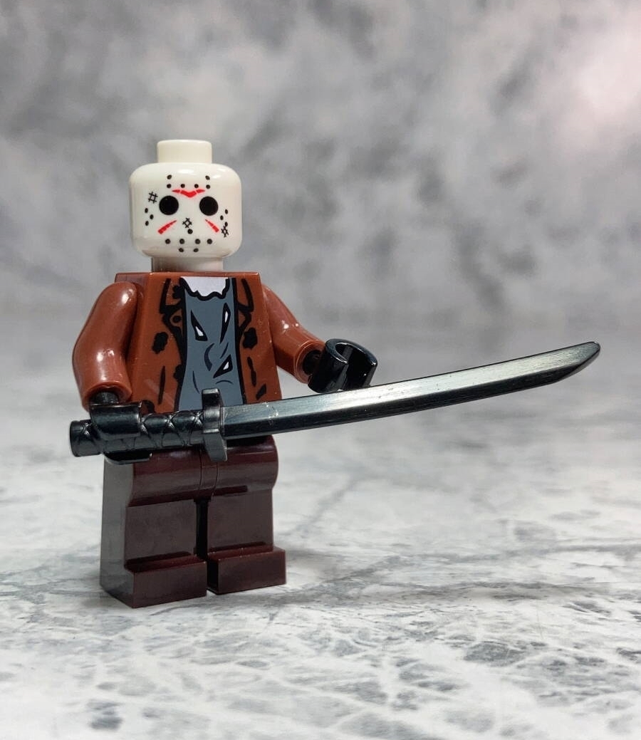 ◆同梱発送可◆「ジェイソン・ボーヒーズ/13日の金曜日 レゴ風 互換/カスタム ミニフィグ タイプA」fire_sale 【タグ:映画】拍卖