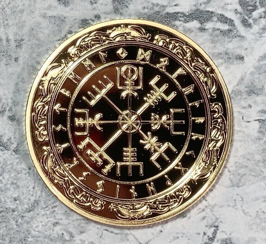◆同梱発送可◆「コイン バイキング/北欧神話 羅針盤/コンパス ゴールド」fire_sale 【タグ:アクセサリー】拍卖