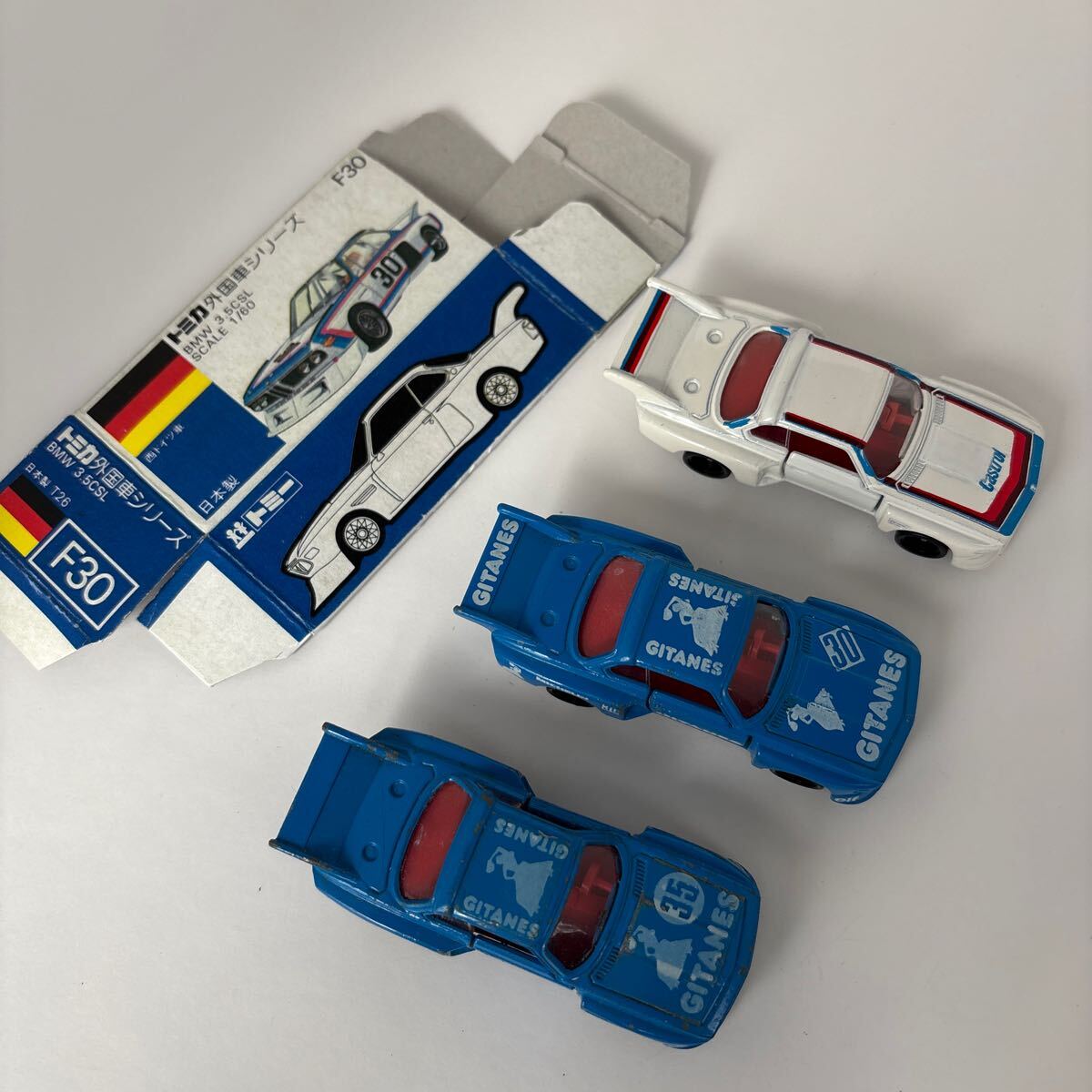 トミカ NO, F30 BMW 3.5csl (3台セット、コピー箱1個有り)拍卖