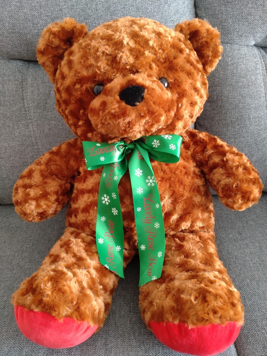 ☆テディベア ぬいぐるみ クマ ラブリーローズベア ☆クリスマス プレゼント アミューズメント拍卖