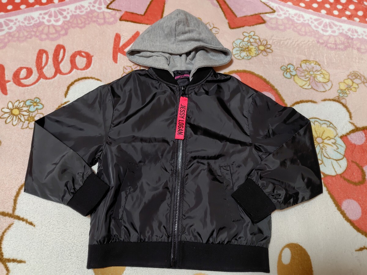 JESSYLOGANフード付きナイロンジャンパー130拍卖