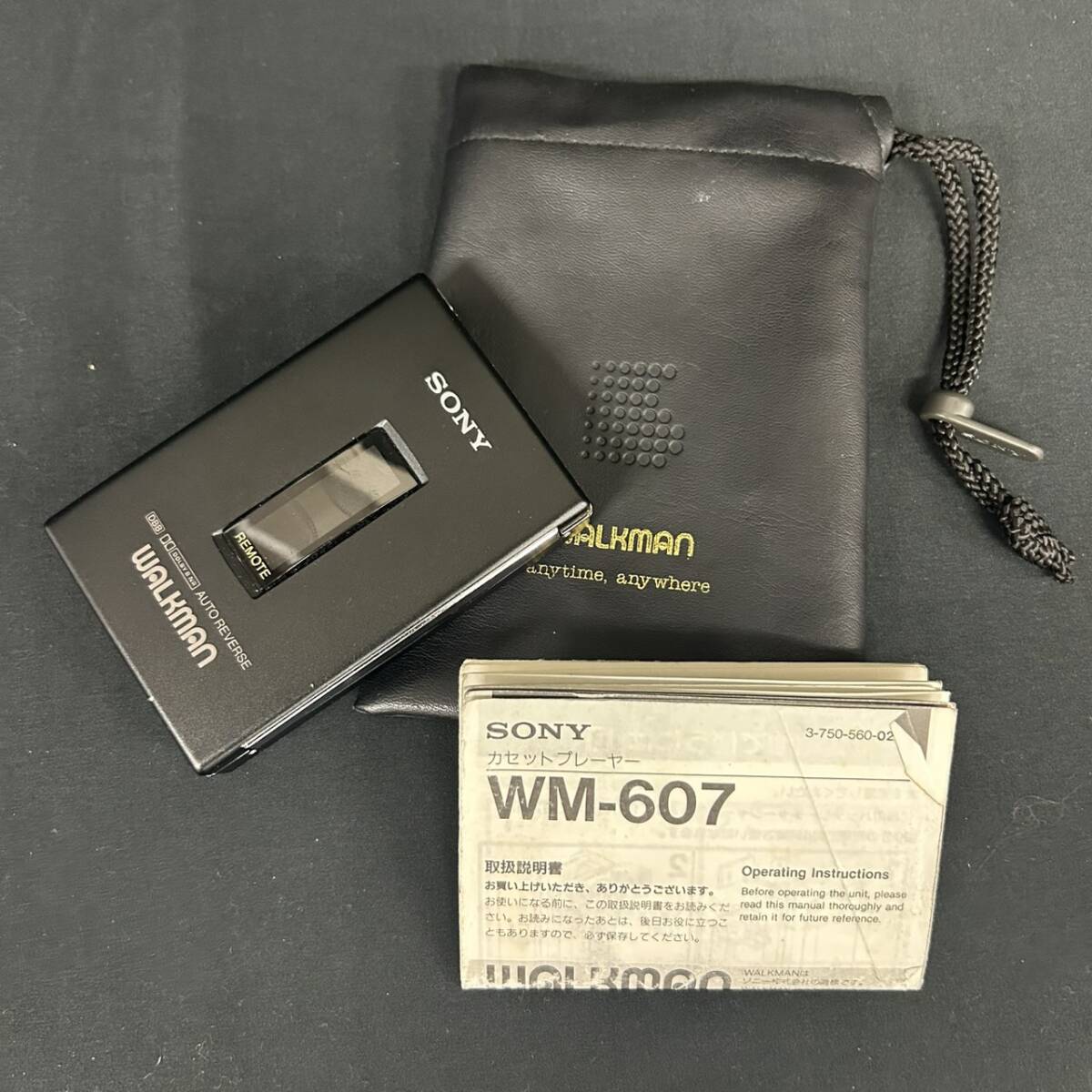25浦/A028820-2/OY0/R115-202/【名古屋】SONY ソニー WALKMAN カセット ウォークマン WM-607 ポータブル カセットプレーヤー 拍卖
