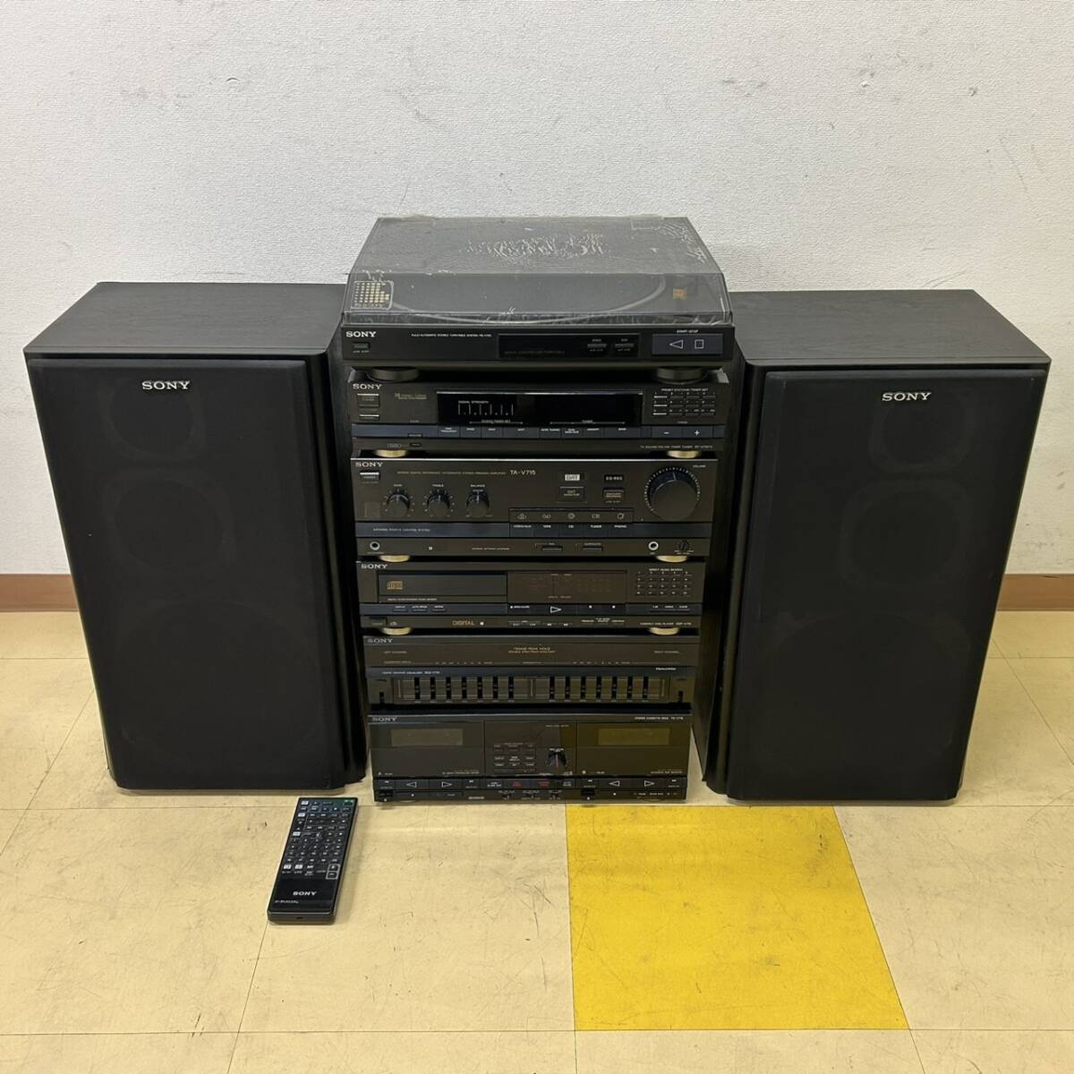 25名/A014246-1/TN4000/P115-117/【名古屋引取限定】SONY コンポ PS-V705/ST-V715TV/TA-V715/CDP-V715/SEQ-V715/TC-V715/SS-V715AV ×2拍卖