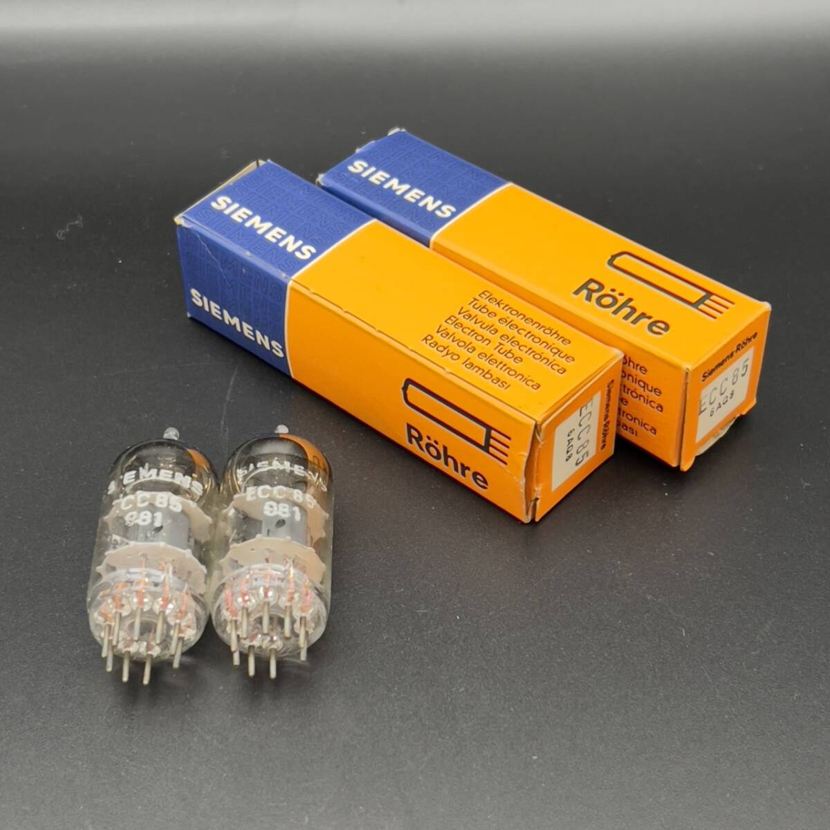 25柏/A030657-1/MY0/S115-326/【名古屋】SIEMENS Rohre シーメンス ECC85 6AQ8 真空管 2個まとめ拍卖