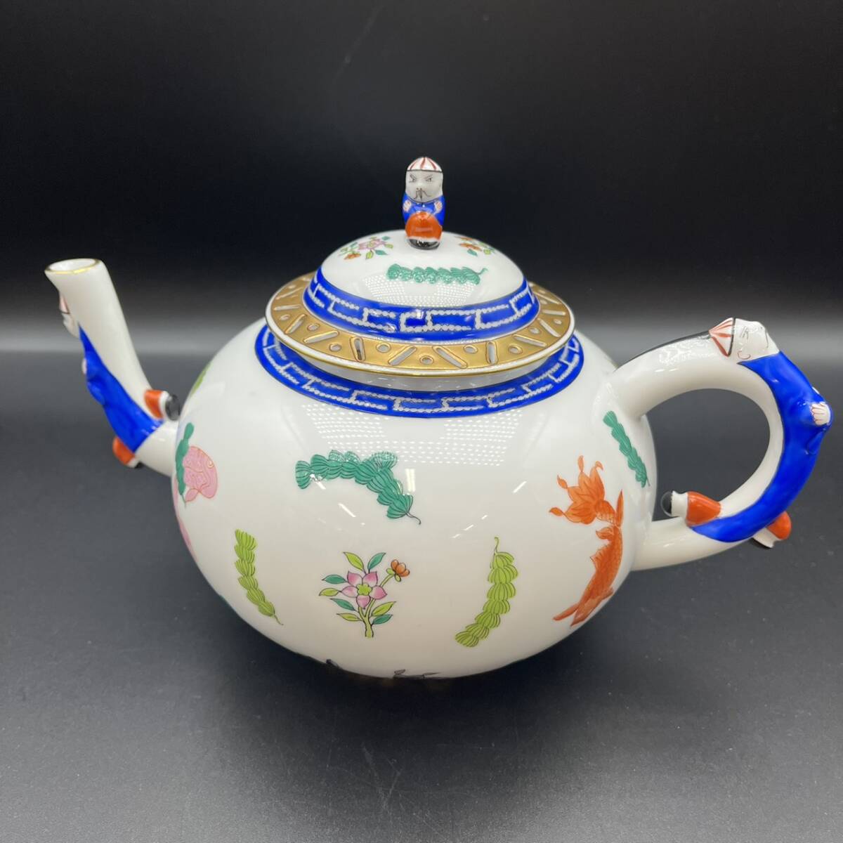 25名/A013009-17/IK32000/M115-19/【名古屋】ポット HEREND ヘレンド HVNGARY HANDPAINTED 3304-0-21 PO 20 O99拍卖