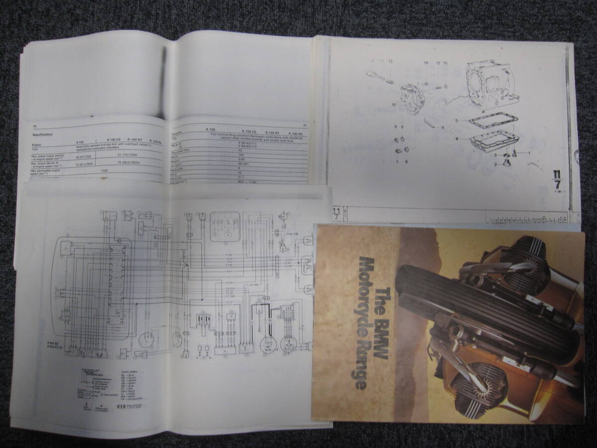 1198 ★☆ BMW R100 R100CS R100RT R100RS マニアルコピー ジャンク ☆★拍卖