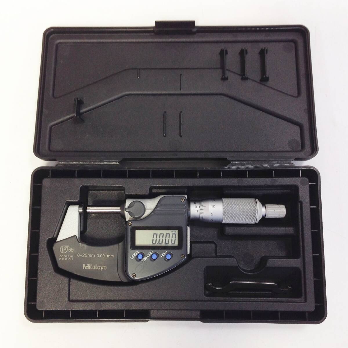 ●【WH-9102】中古品 Mitutoyo ミツトヨ クーラントプルーフマイクロメータ MDC-25MJ 293-230 【レターパックプラス・送料全国600円可】拍卖