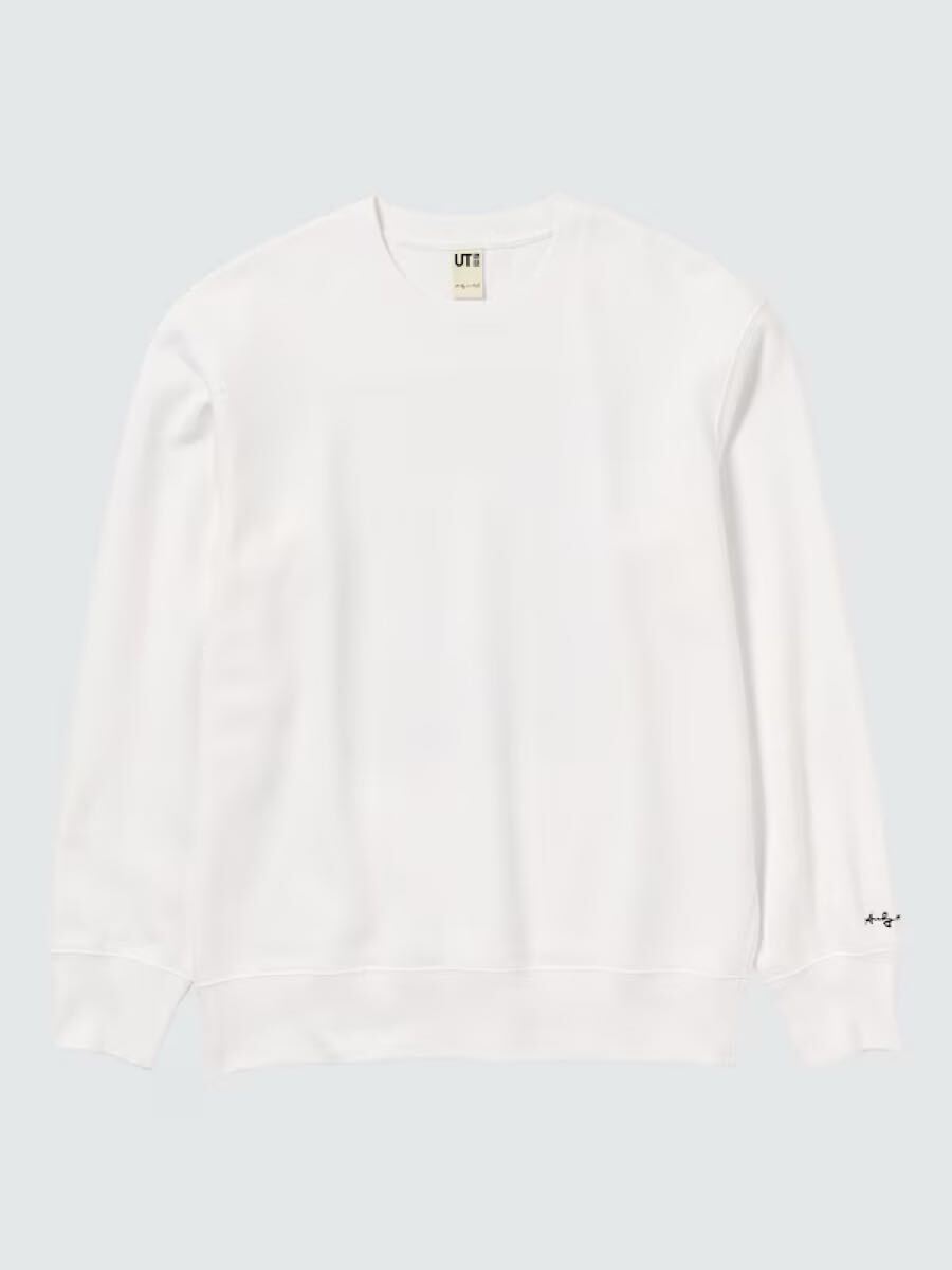 ユニクロ メンズ フィロソフィー・オブ・アンディ・ウォーホル スウェットシャツ(長袖) スウェットカットソー Tシャツ 白 L拍卖