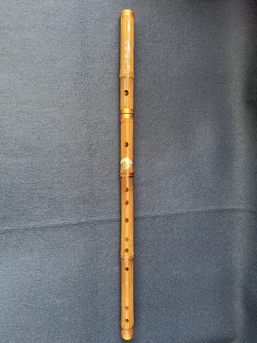 abnov111504 中国蘇州製 横笛 伝統楽器 竹製 約60cm拍卖