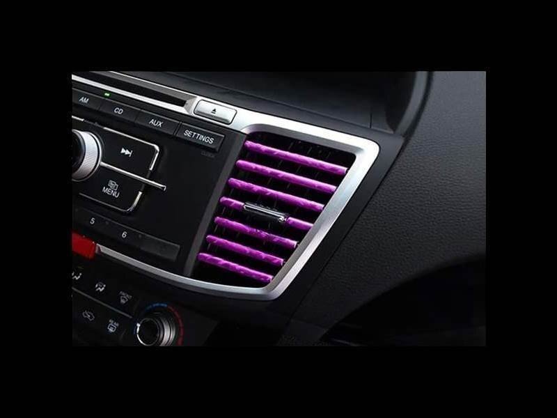 送料0円 車用 エアコン ルーバー 【HRPP】 モール 10本セット カバー 吹き出し口 アクセサリー 内装 アレンジ カスタム ドレスアップ 車拍卖