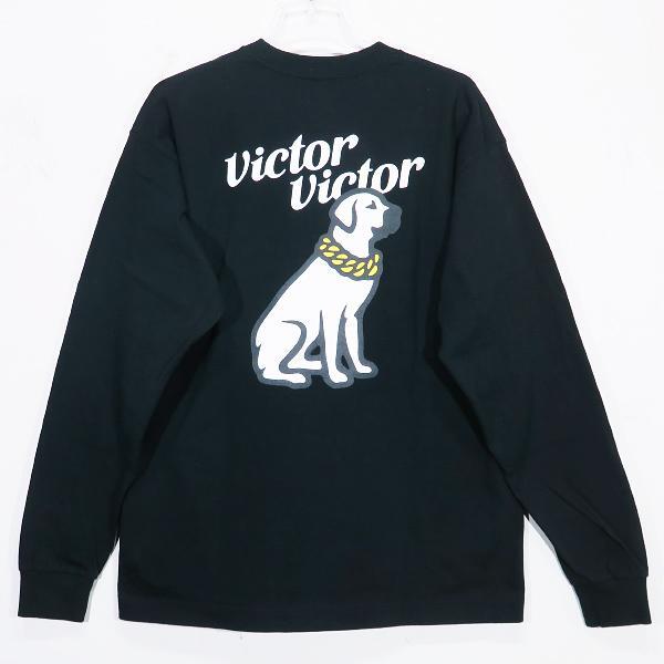 Victor Victor Worldwide ヴィクター ヴィクター ワールドワイド L/S T-SHIRT ロングスリーブ ロンT 長袖 Tシャツ カットソー ブラック拍卖