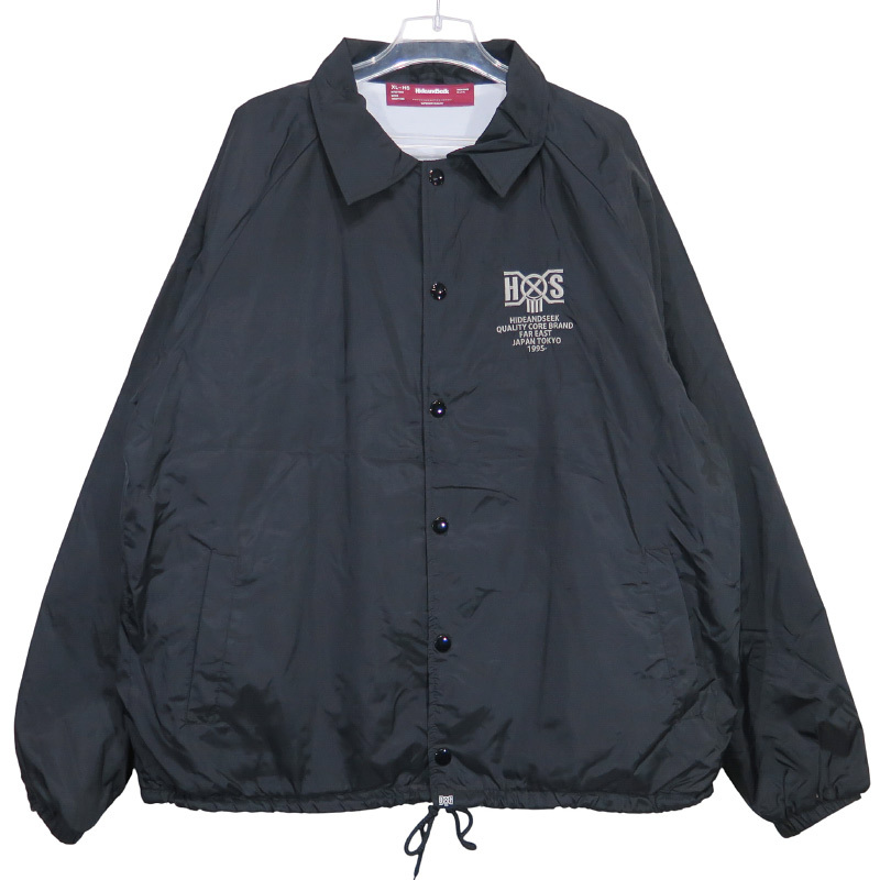 HIDE AND SEEK ハイドアンドシーク x BOUNTY HUNTER バウンティーハンター HS×BH TEAM JACKET チームジャケット ブラック サイズXL novz拍卖