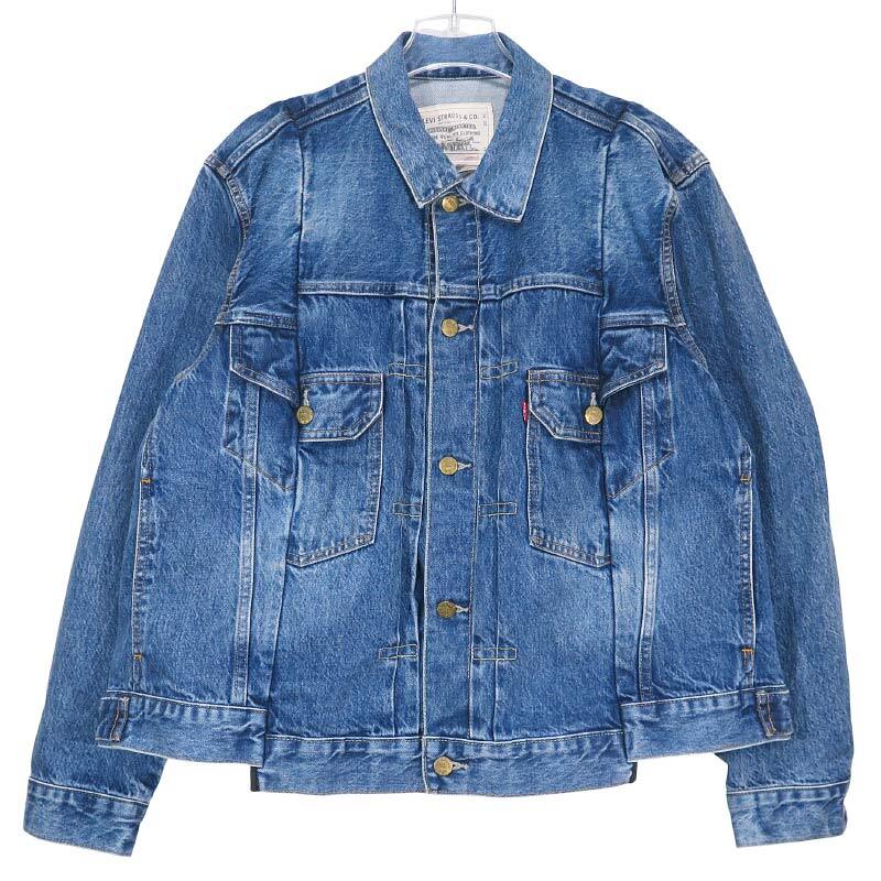sacai サカイ x Levi's リーバイス Men's DENIM JACKET 25-03708M デニム ジャケット ブルゾン ブルー アウター サイズ2 novk拍卖