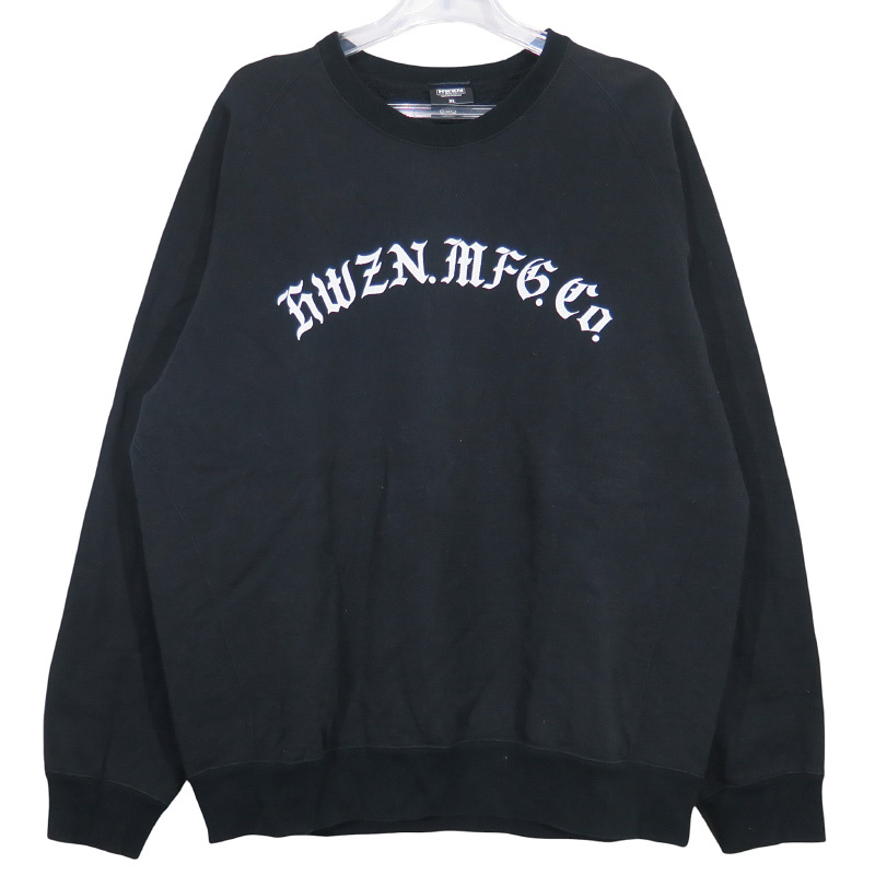 HWZN BROSS ハウゼンブロス OLD-E LOGO PRINT CREW SWEAT SHIRTS オールド イングリッシュ ロゴ スウェット クルーネック トレーナー novk拍卖