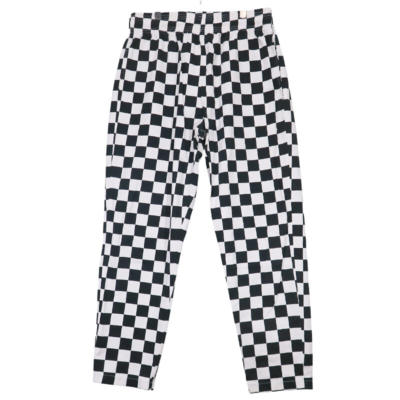 COOKMAN クックマン CHEF PANTS CHECKER シェフパンツ チェッカー トラウザーズ ボトムス ブラック ホワイト サイズXL novk拍卖