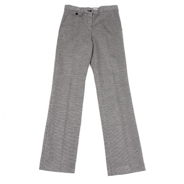 マークジェイコブスMARC JACOBS LOOK ウール混チェックストレートパンツ 白黒6拍卖