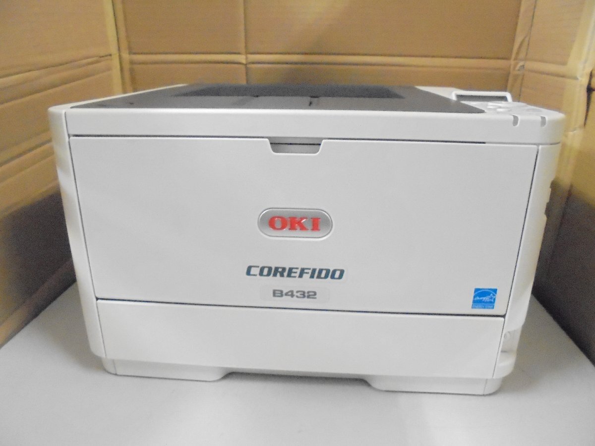 ◎ジャンク 中古レーザープリンタ【OKI B432dnw】WIFI(無線LAN)機能付き トナー/ドラムなし◎2510221拍卖